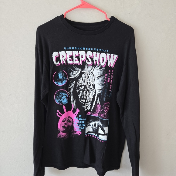 Creepshow Japanese Retro Horror Graphic Long Sleeve Shirt - Picture 2 of 5